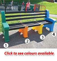 Multicoloured Seat - 4 Person