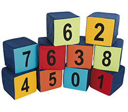 Numbered Seating Cubes (Pack of 10)