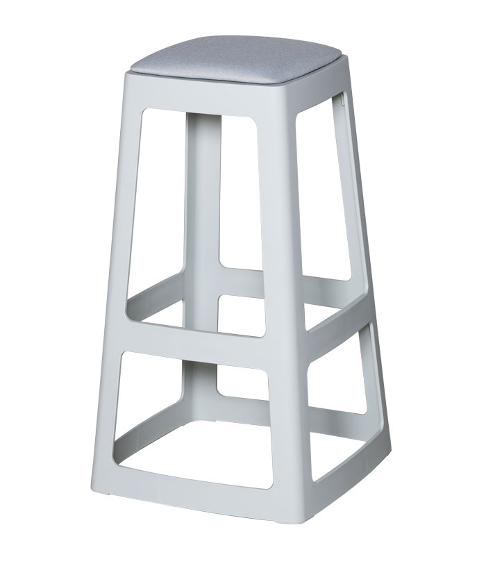 Origin Base Stool (High) - Upholstered Seat