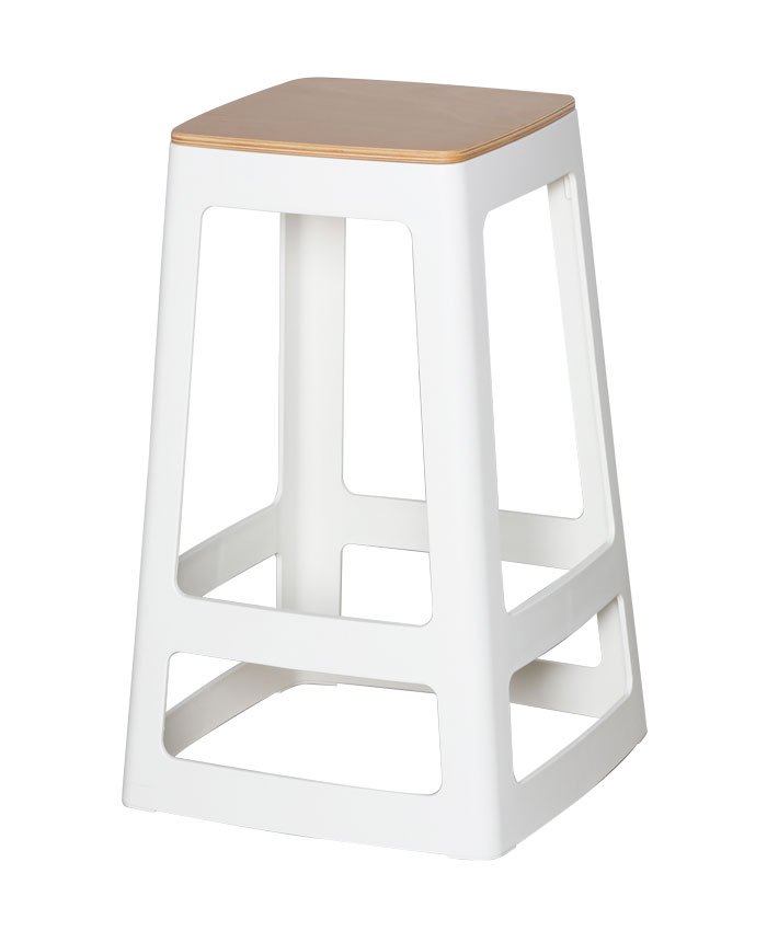 Origin Base Stool (Mid) - Beech Ply Seat