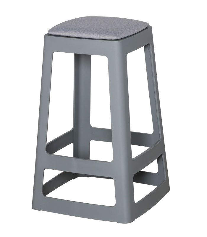 Origin Base Stool (Mid) - Upholstered Seat