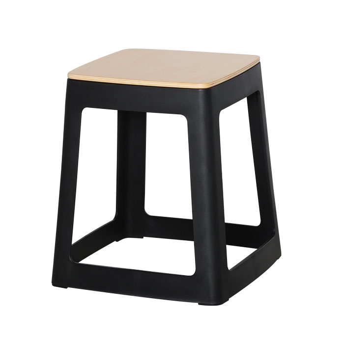 Origin Base Stool (Low) - Beech Ply Seat