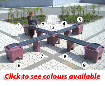 Outdoor Modular Seating - Cross