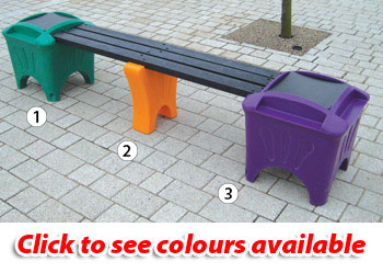 Outdoor Modular Seating - Single Bench