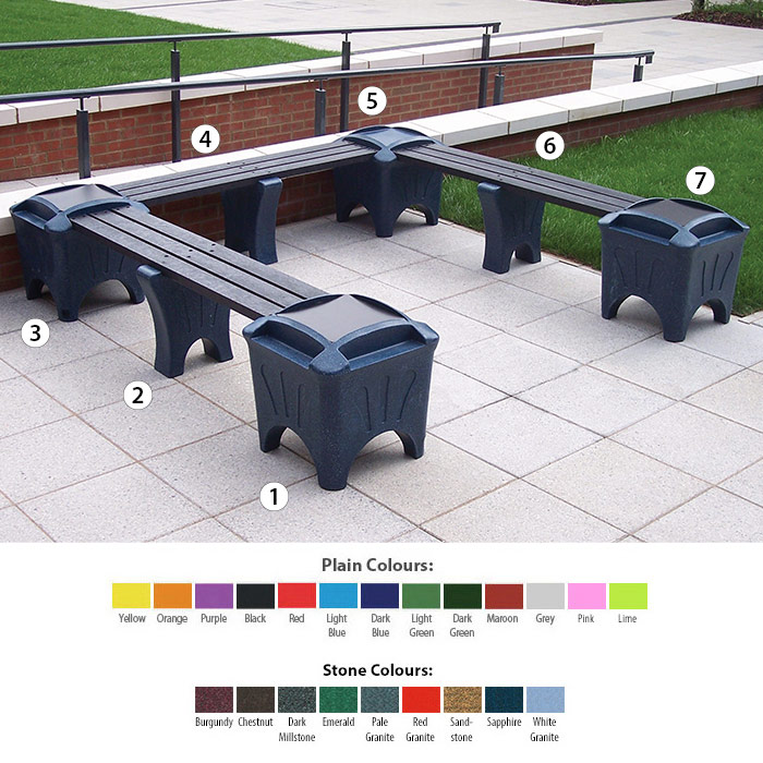 Outdoor Modular Seating - U Shape