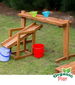 Outdoor Rack for Funnels and Slide - Includes 3 Buckets and Funnels