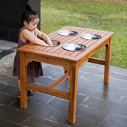 Outdoor Rectangular Mud Mix Table