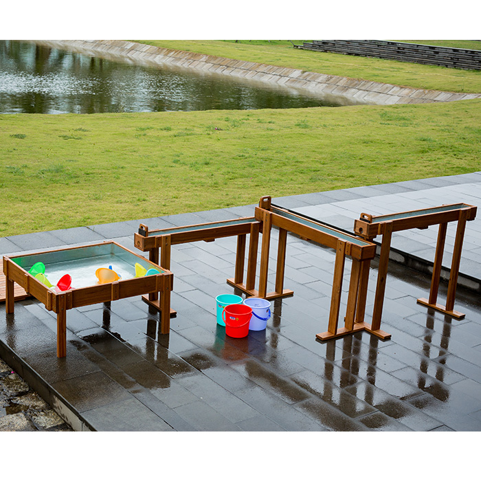 Outdoor Waterfall With Sand And Water Table