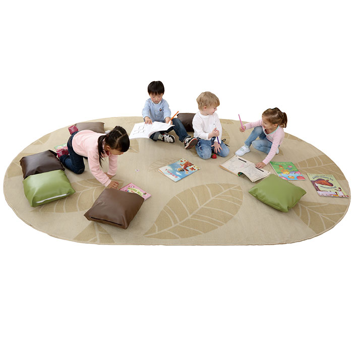 Oval Leaf Carpet - 3m x 2m