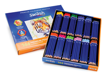 Swäsh Classboxes of 144 or 288 Colouring Pencils