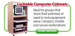 Lockable Computer Cabinets