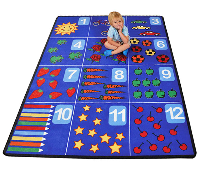 Rectangle Counting Rug - 2.5m x 1.7m Rectangle Counting Rug - 2.5m x 1.7m