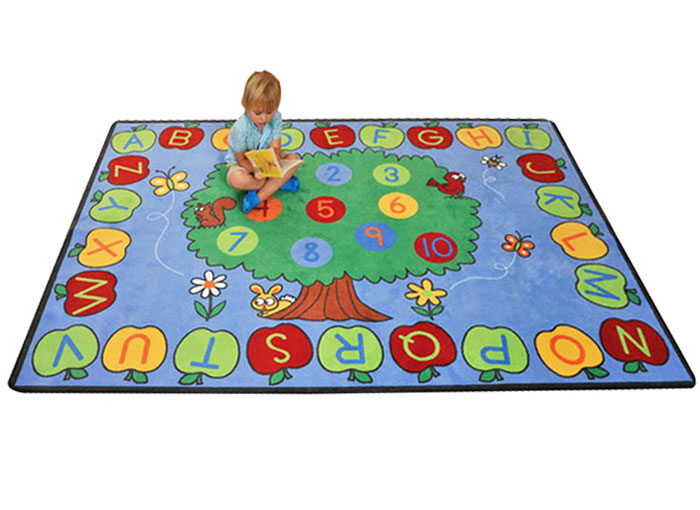 Trees, Apples, Alphabet and Numbers Rug - 2.5m x 1.7m Trees, Apples, Alphabet and Numbers Rug - 2.5m x 1.7m