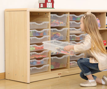 Elegant Tray Cabinet with 16 small & 4 large trays