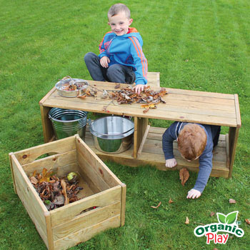 Outdoor Discovery Bench & Crates