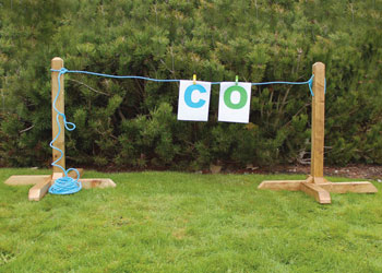 Outdoor Free-Standing Washing Line