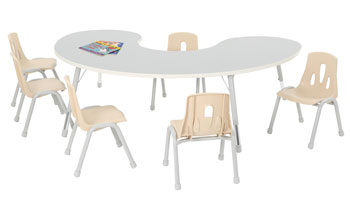 Thrifty Group Table - 6 Seater (Grey)