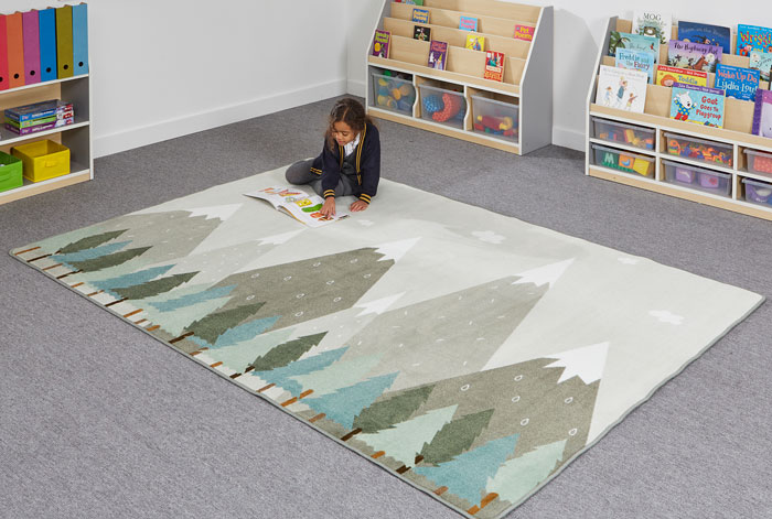 Neutral Colours - Calm Mountains Rug 2.5m x 1.7m