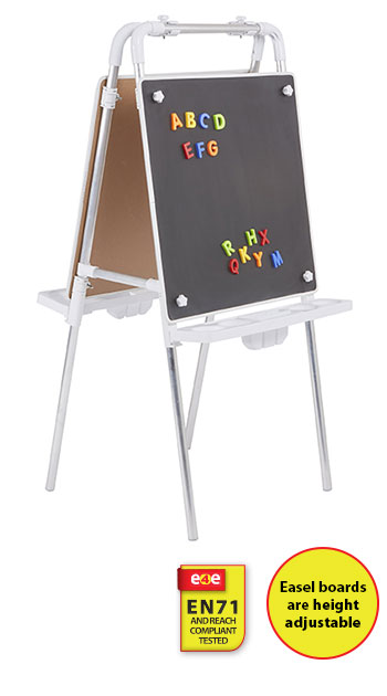 Tikk Tokk - 2 Sided Easel Set (with 2 Magnetic Chalkboards)