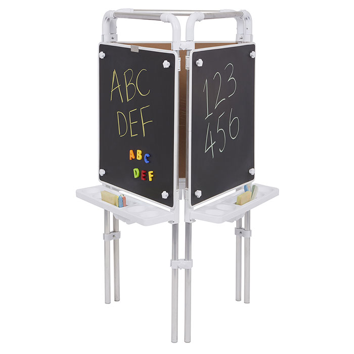 Tikk Tokk - 3 Sided Easel Set (with 3 Magnetic Chalkboards) Tikk Tokk - 3 Sided Easel Set (with 3 Magnetic Chalkboards)
