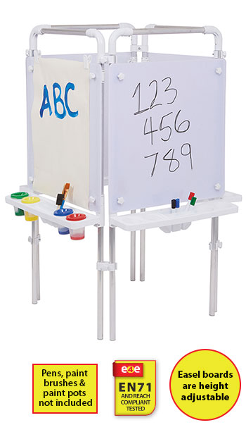 Tikk Tokk - 4 Sided Easel Set (with 4 Dry-Wipe Boards)