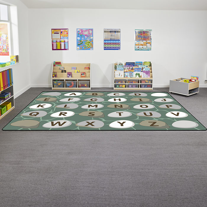 Classroom Rugh With Rocks e4e - Alphabet Rocks Learning Rug
