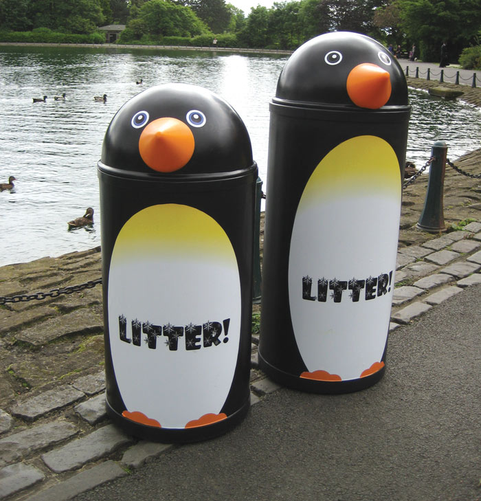 42 or 52 Litre Penguin Litter Bins