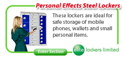 Personal Effects Steel Lockers