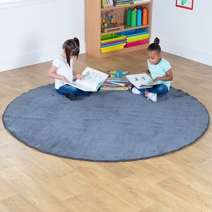 Plain Colour Round Carpet - 2000mm diameter