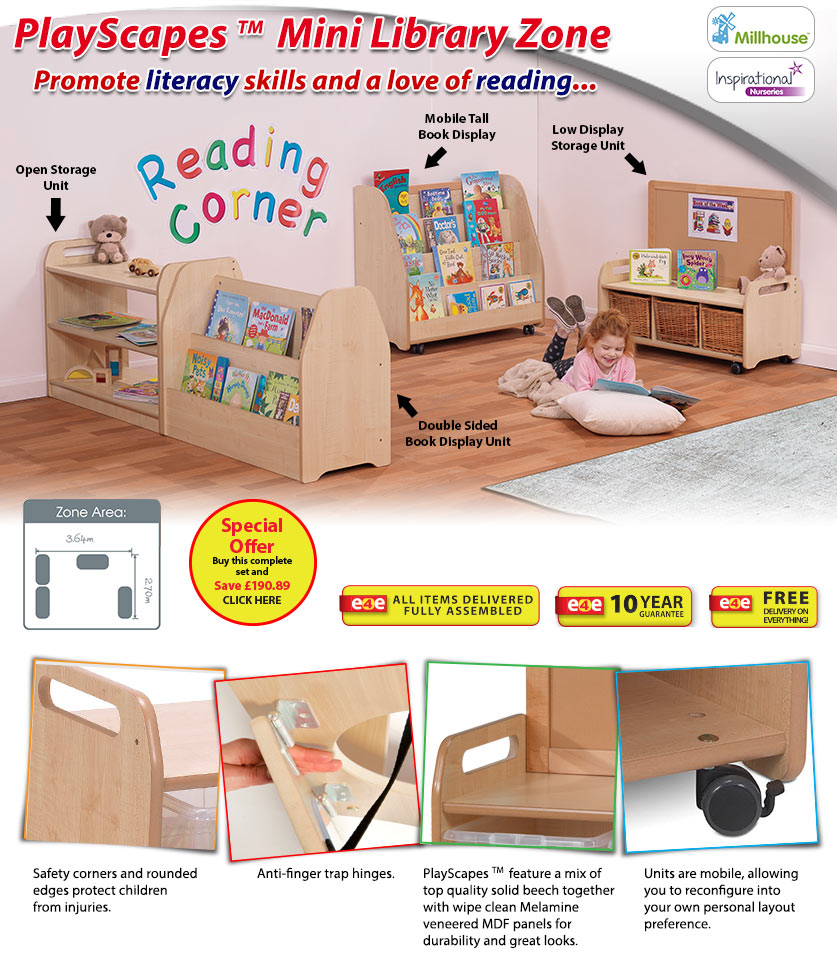 PlayScapes Mini Library Zone fragment