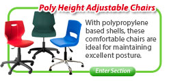 Poly Height Adjustable Chairs