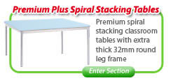 Premium Plus Spiral Stacking Table Range 