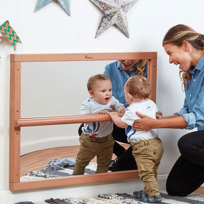 Pull Up & Play Toddler Mirror