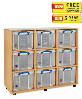9 x 35L Really Useful Box Storage Unit