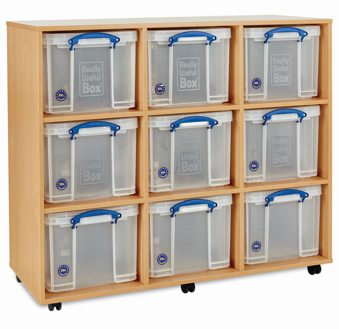 9 x 35L Really Useful Box Storage Unit