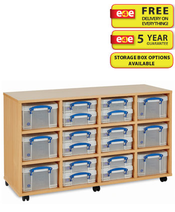 24 x 4L / 12 x 9L Combination Really Useful Box Storage Unit