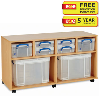 4 x 4L & 2 x 9L & 2 x 35L Really Useful Box Storage Unit