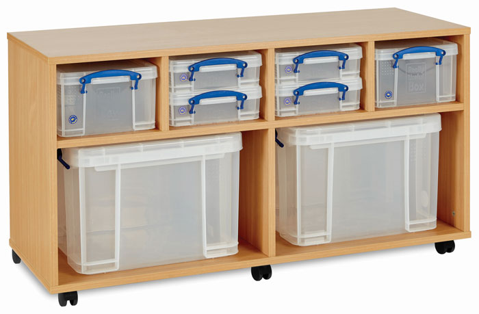 4 x 4L & 2 x 9L & 2 x 35L Really Useful Box Storage Unit