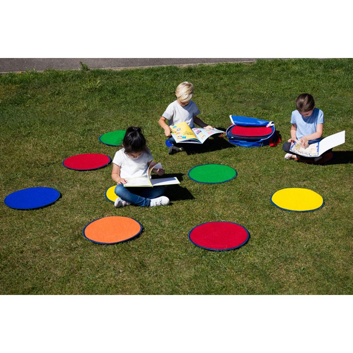 Rainbow Circle Mats Set Of 30 With Holdall