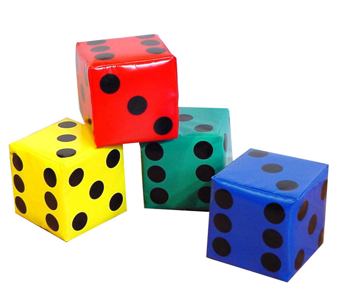 e4e - Large PVC Coated Foam Dice