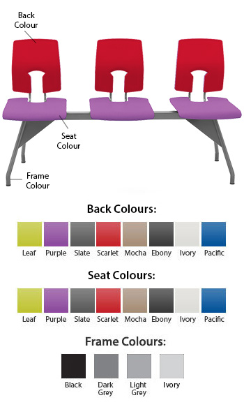 Hille SE Beam Seating - 3 Classic Seats