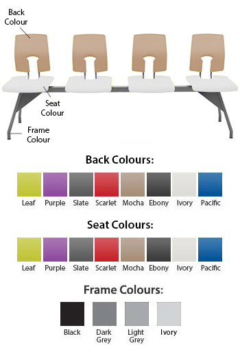 Hille SE Beam Seating - 4 Classic Seats