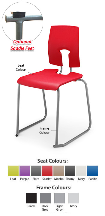 Hille SE Classic Ergonomic Chair with Skid Base