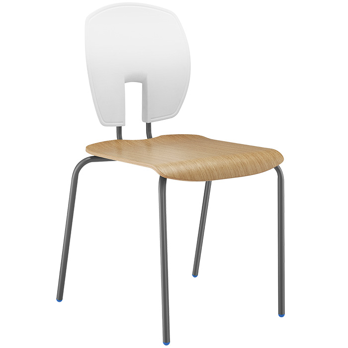 Hille SE Curve Chair With Wood Seat