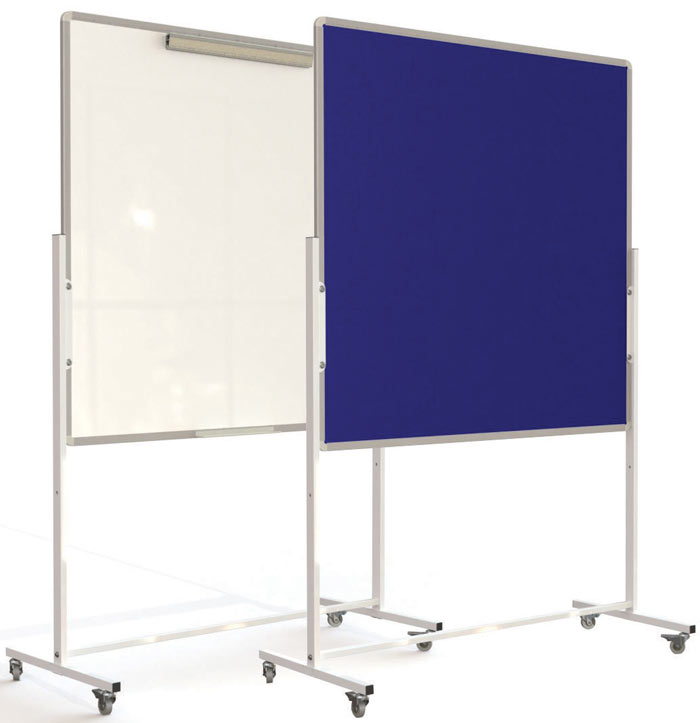 Mobile Flipchart Noticeboard Combi