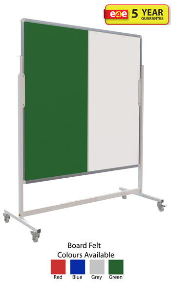 White Board with Aluminum Stand XBoard Magnetic Mobile Whiteboard 60 x 40 Double-Sided Dry Erase Board 
