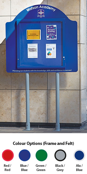 WeatherShield Freestanding Contour Sign (Surface Posts)