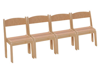 Solid Beech Stackable Chairs