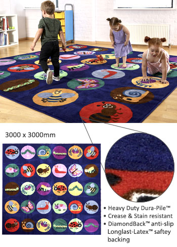 Kinder™ Mini Beasts 3m x 3m Carpet