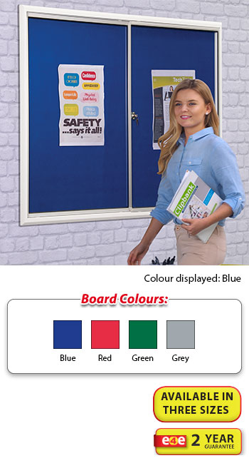 Safety Sliding Door Noticeboard